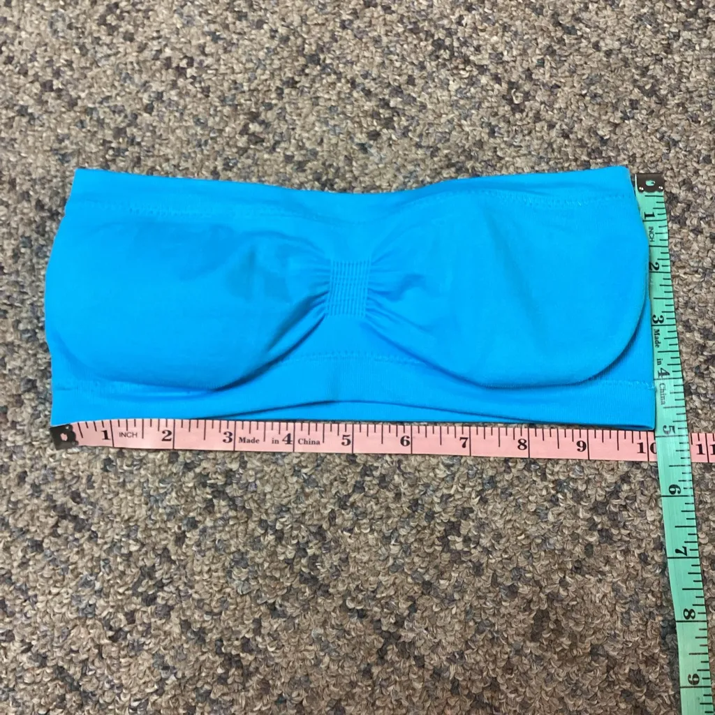 SO Seamless Blue Padded Bandeau * Size XS - Image 3