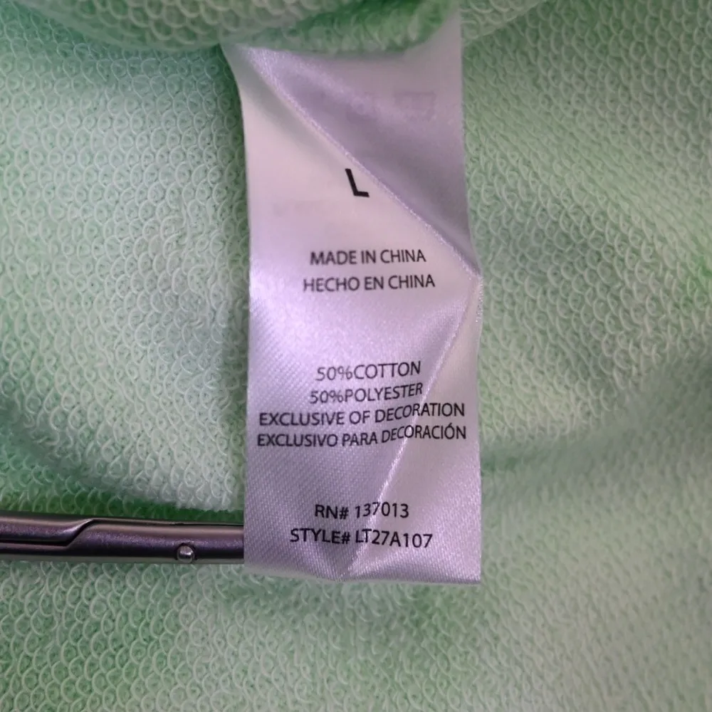 Wildfox Womens Plasma World Tour Slash Tie Dye Crop Sweatshirt in Green Ash NEW - Image 9