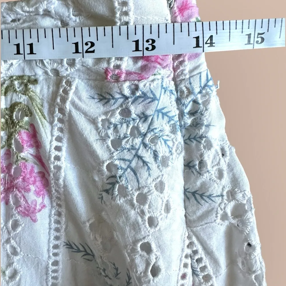 Lulu's Sweet at Heart White Floral Embroidered Midi Skirt (952) - Image 12