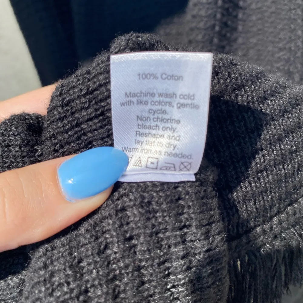 J.Crew Factory Size small black Beachy ruffle fringe midi length tank top dress - Image 6