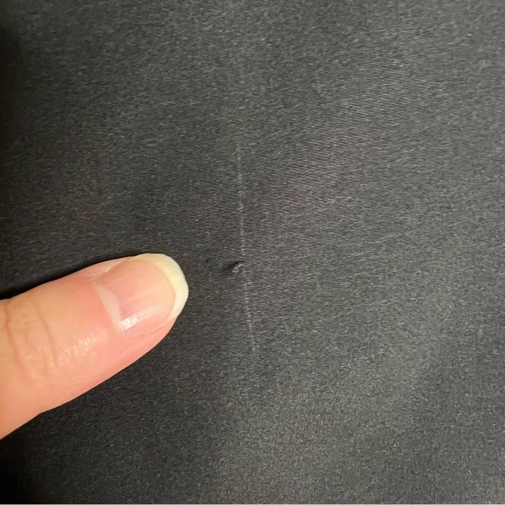 Oleg Cassini Sport Stretch Black Track Pants Women’s Size Large White Stripes - Image 3