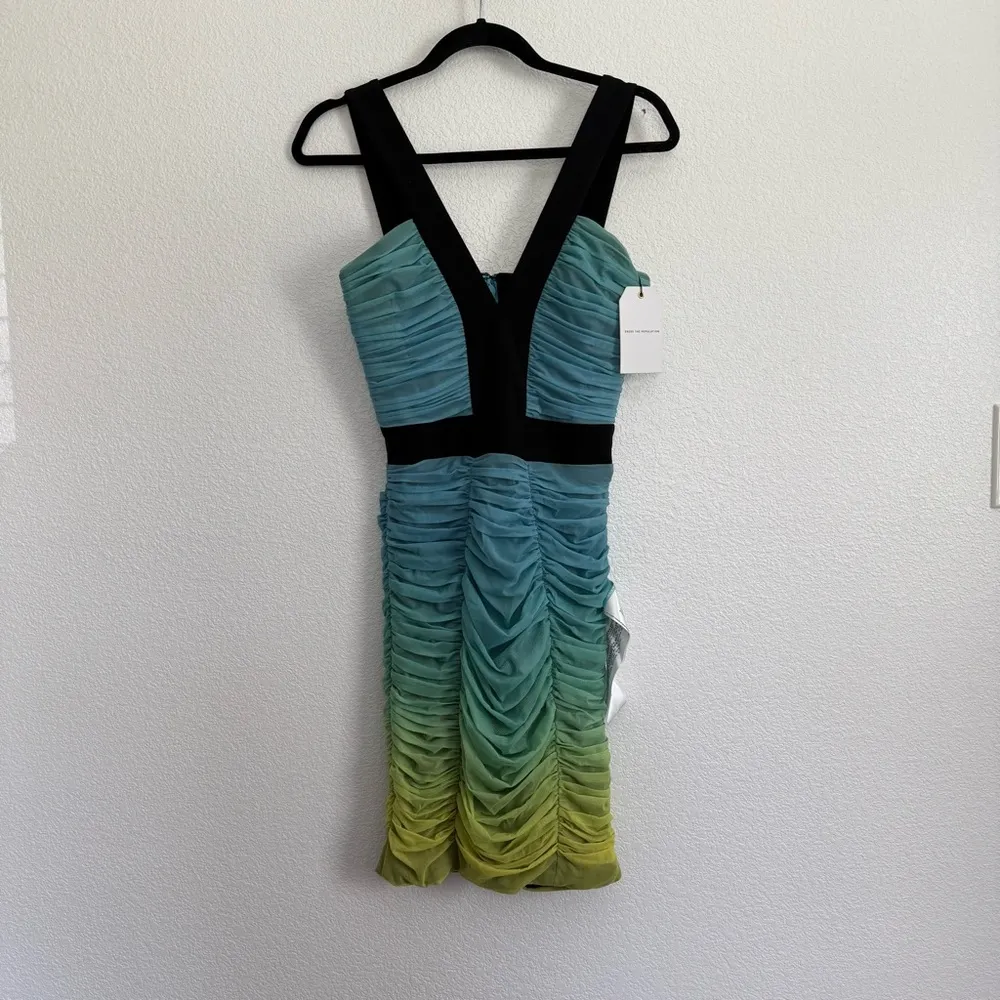 NWT Dress The Population Ashlyn Ombre Knee-Length Bodycon Dress Small - Image 2