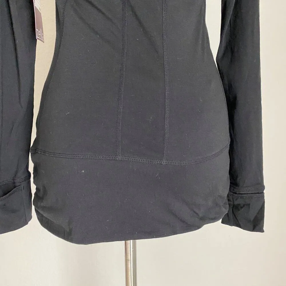 Zella sz XS  hooded scoop neck‎ work out top shirt NWT - Image 6
