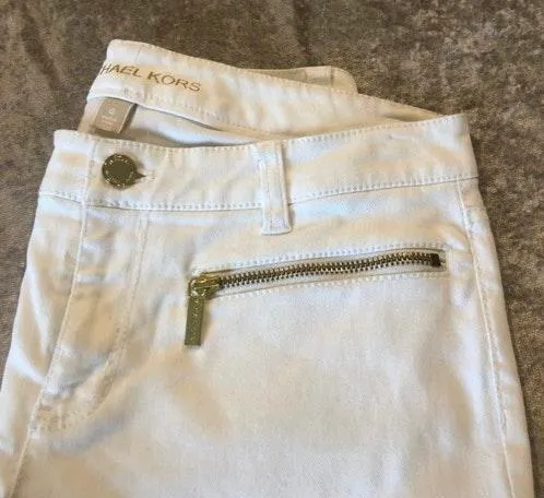 Skinny White Denim Jeans - Image 3