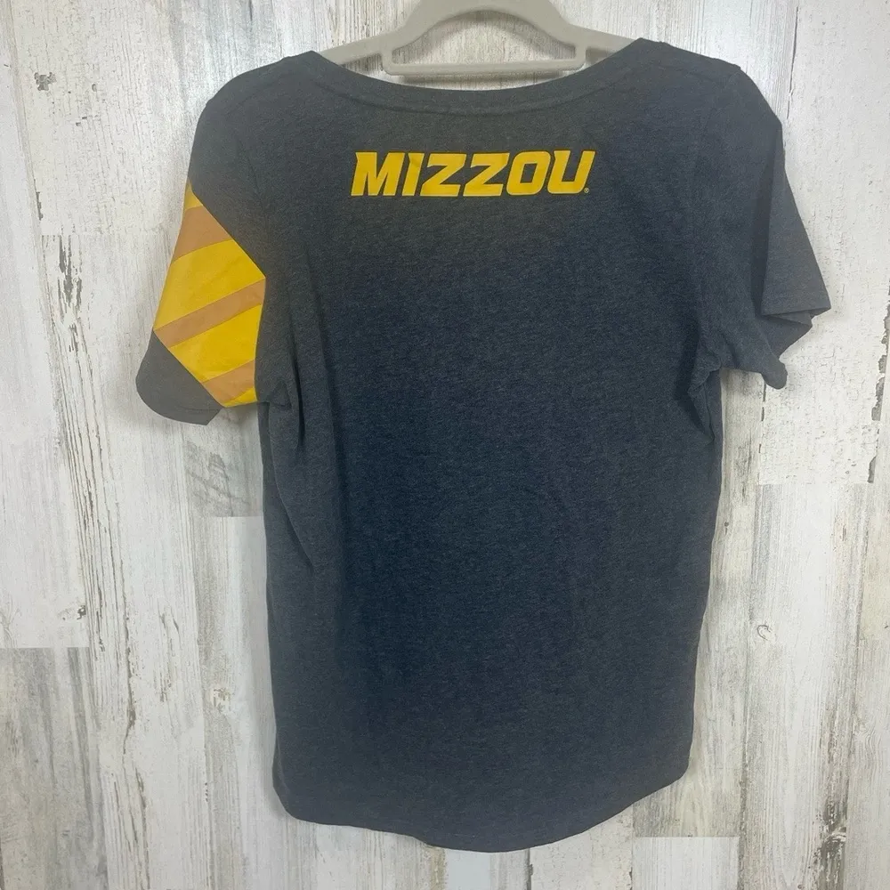 Nike‎ Womens XL Gray Yellow Mizzou Tigers Athletic Graphic T-Shirt - Image 5