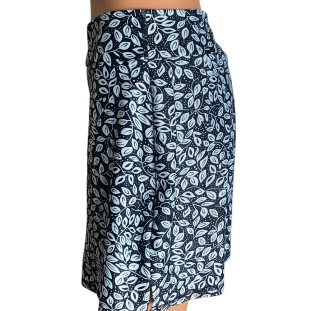 NWT ~ LouKeith Blue & Black Activewear Skort Golf Tennis Mini Skirt ~ Women's M Size M - Image 3