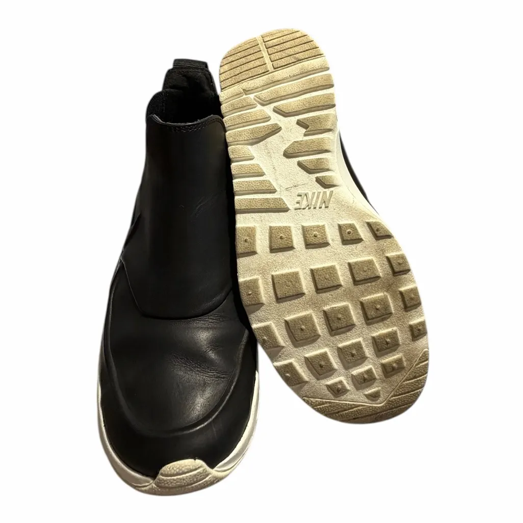 Nike Air Max Thea Mid Black Sail Leather Sneakers 859550-001 Chelsea High Top 7 - Image 5
