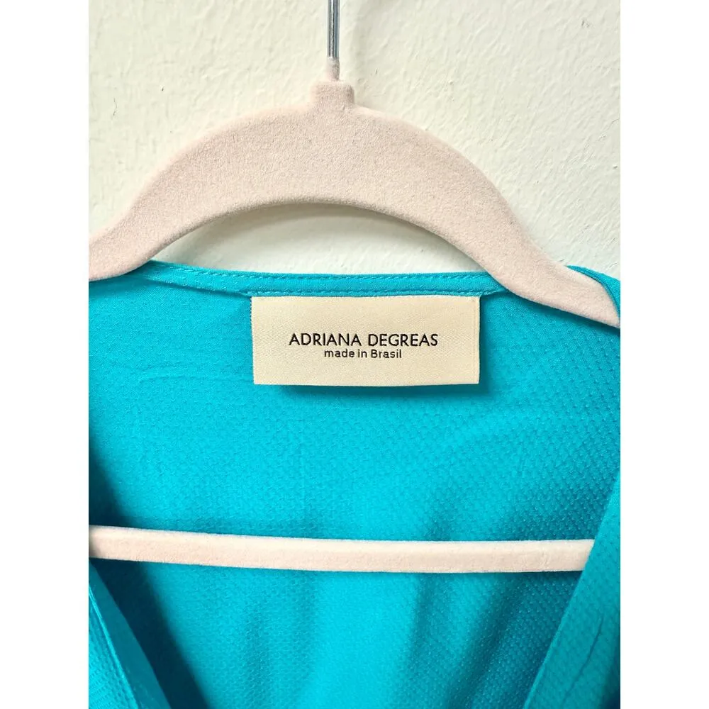 Adriana Degreas Puff Sleeve Front Tie Plunging V - Image 2