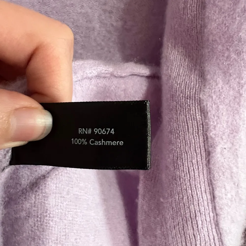 Boston Proper Light Purple Cashmere Cardigan - Image 61