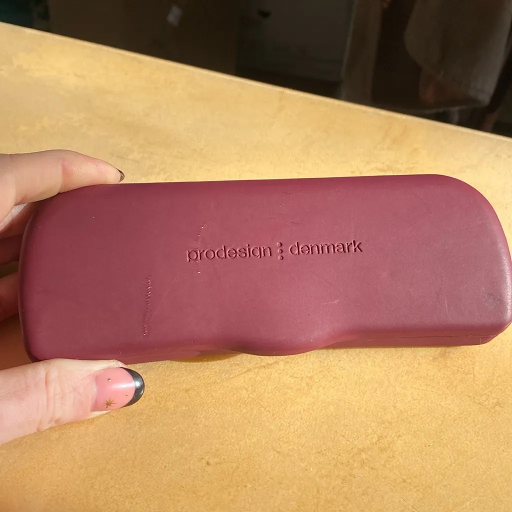 Prodesign Denmark Optical Frames 3137 c6021 Half Rim Matte Black Marble White - Image 7