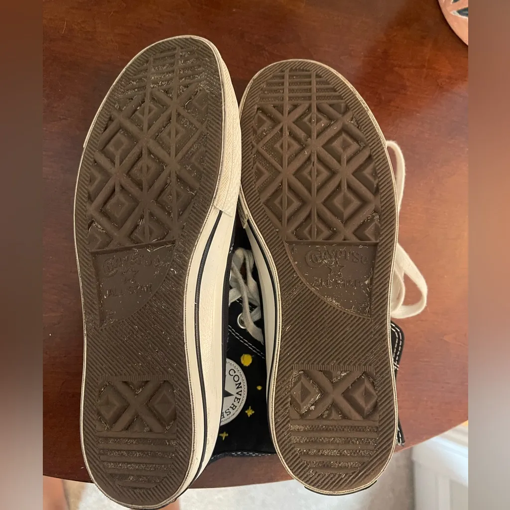 Taylor Swift Folklore Custom Embroidered Converse Black High-Top Sneakers 9.5 ✨ - Image 11