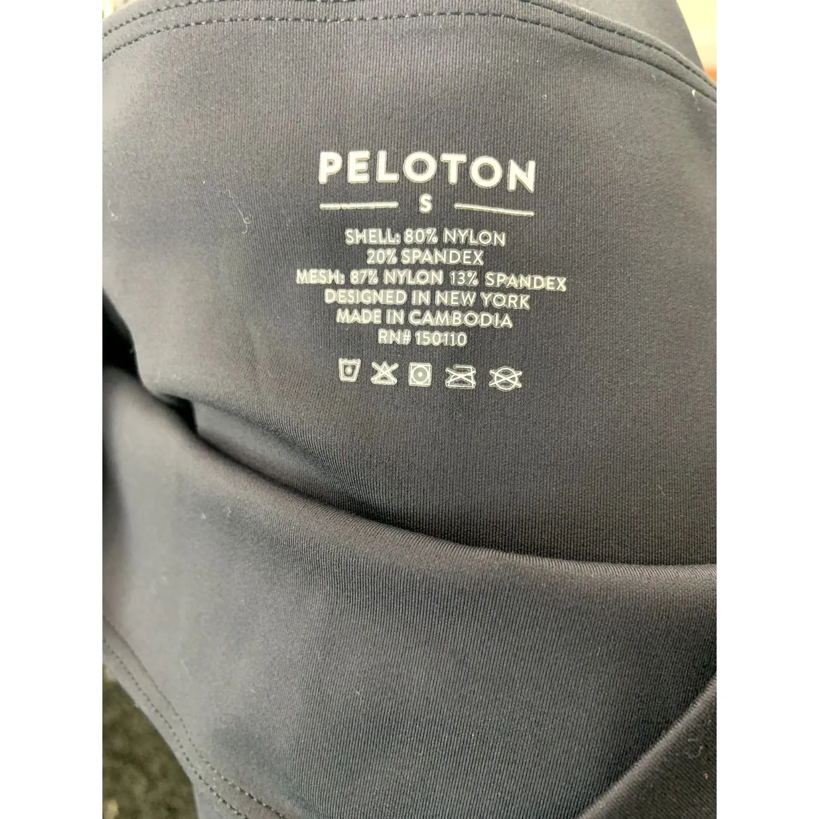PELOTON Move Mission Womens Size Small Logo Scalloped Hem Cropped Leggings - Image 5