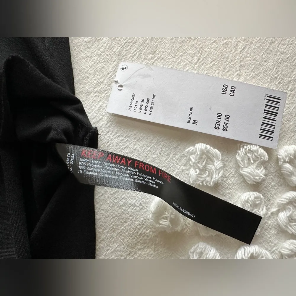 NWT  Out From Under Addison Cozy Cropped Long Sleeve - Black - M - Image 12