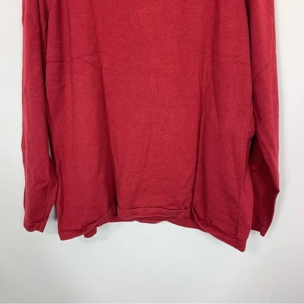 Y2K Harley-Davidson Red Turtleneck Long Sleeve Thermal Top Size 2X - Image 7