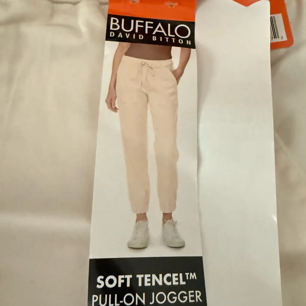 Buffalo David Bitton Women's Soft Tencel Pull-On Jogger 2XL CREAM New - Image 2