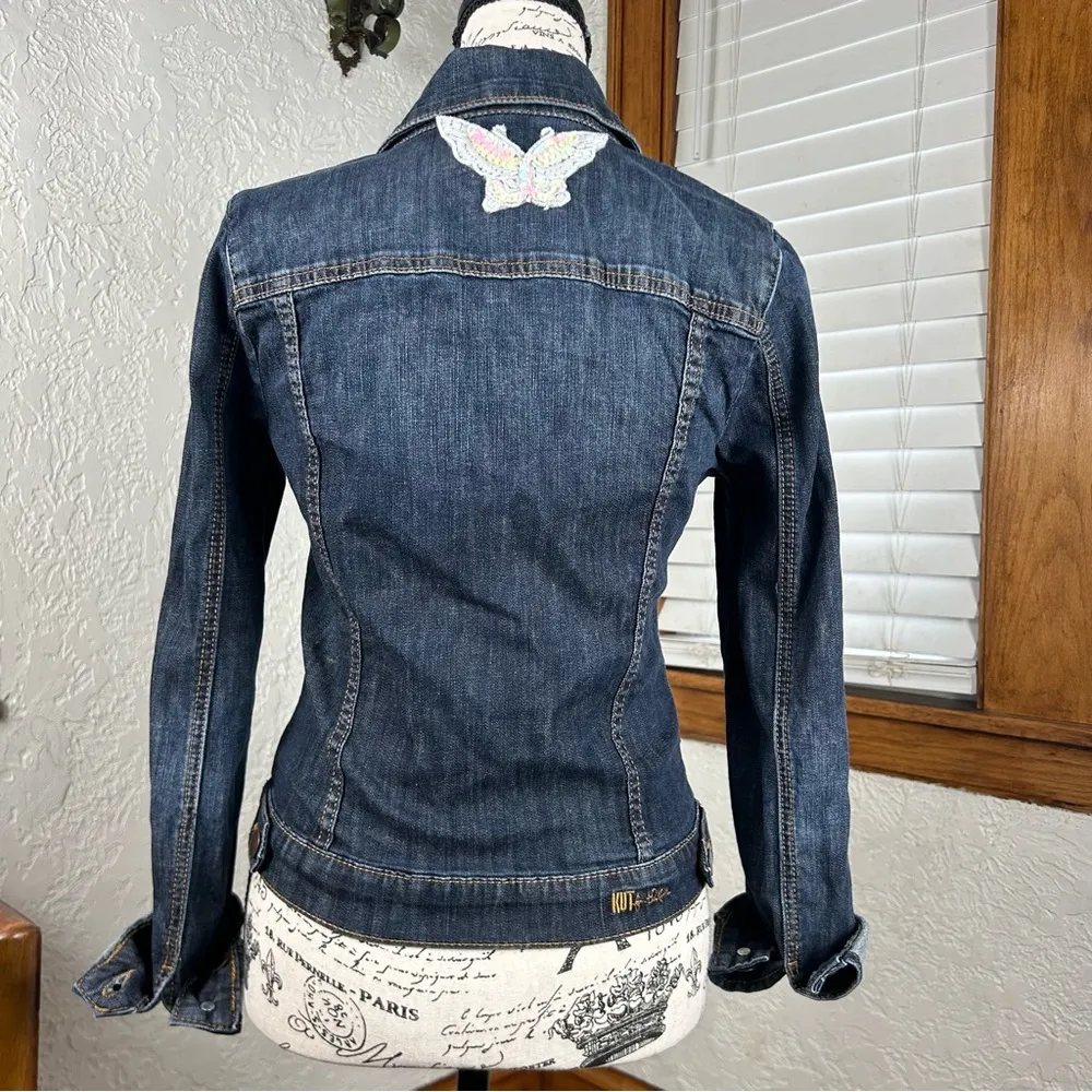 Kut From The Kloth | Embroidered Patched Denim Jacket - Image 7