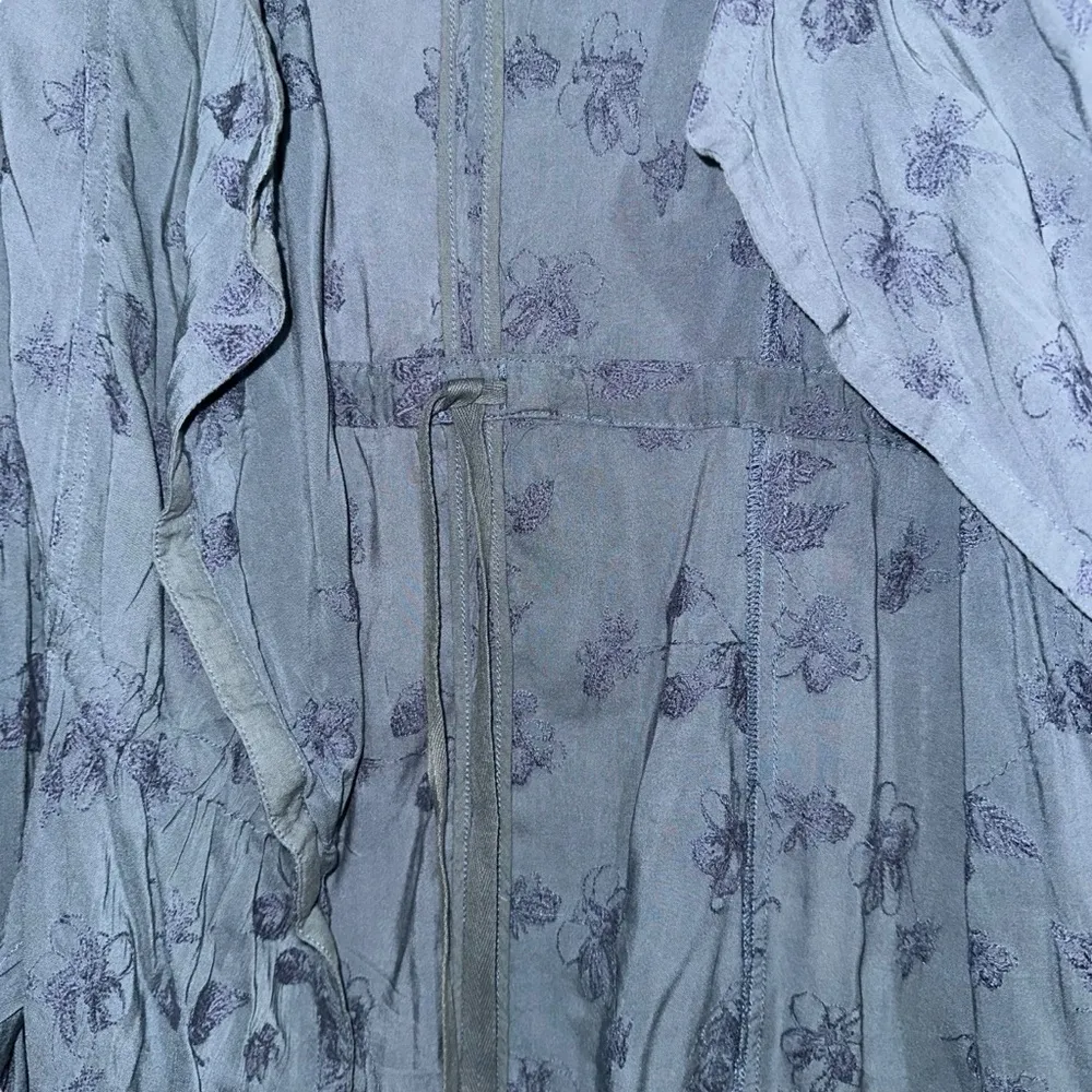 Anthropologie Hei Hei Melita Blue Embroidered Kimono Jacket Cardigan XS - Image 8