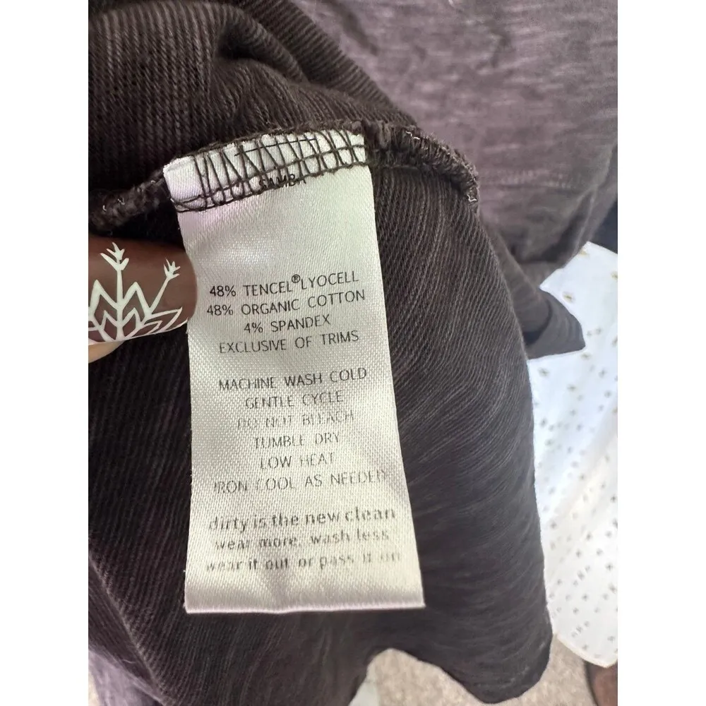 Horny Toad Rosalinda Organic Cotton Blend V-Neck Double Layer A-Line Dress M - Image 6