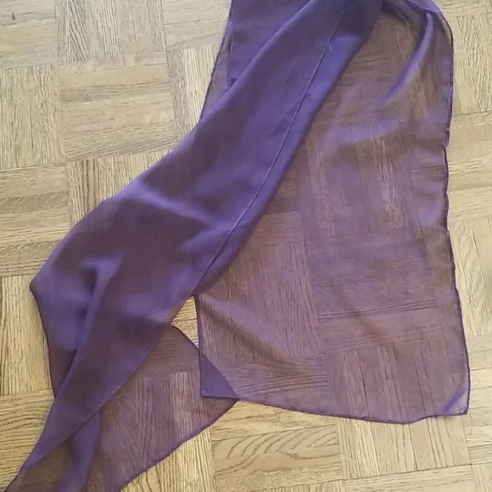 NWOT City Triangle Purple Full length gown dress with high slit - Image 7