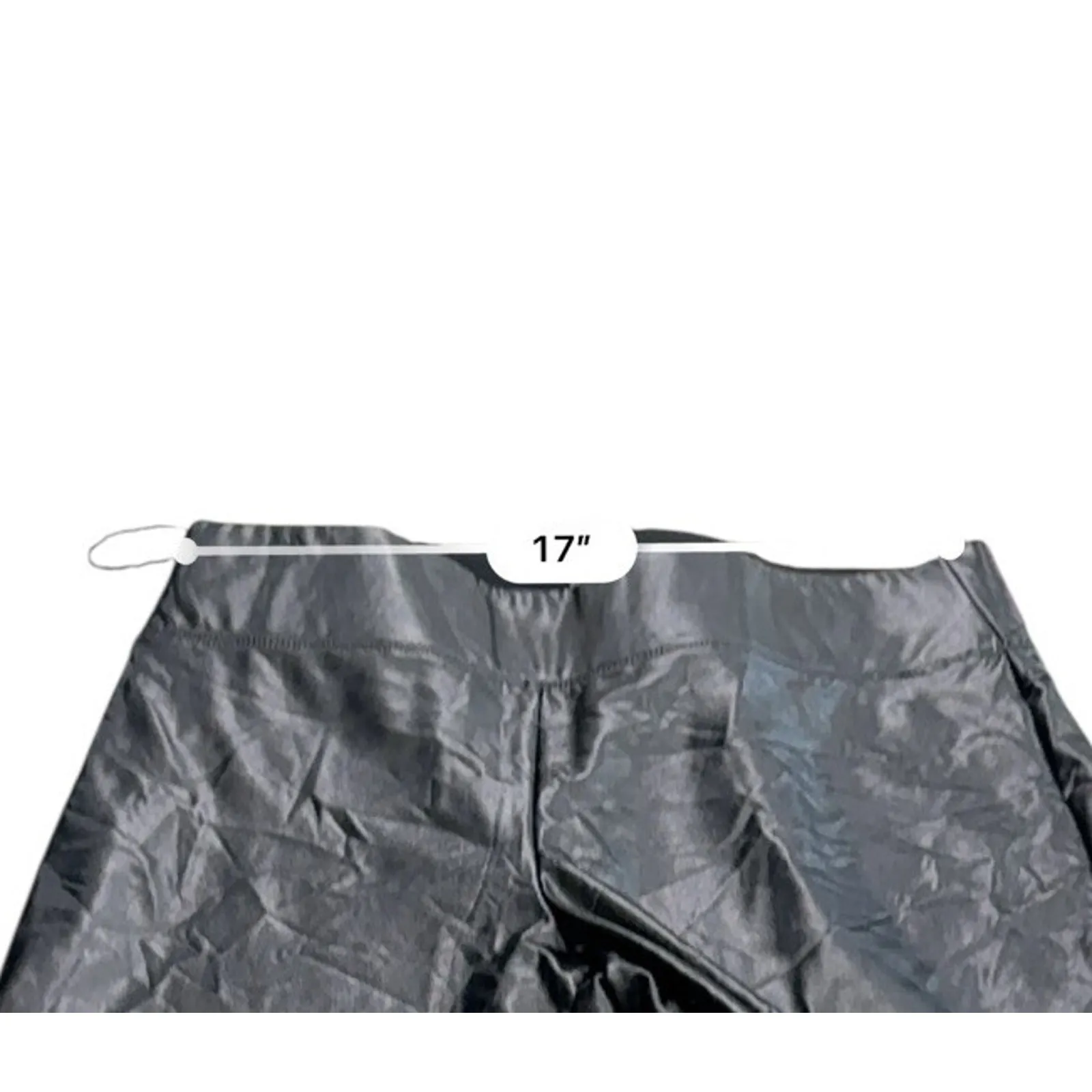 Vince Camuto Women’s Stretch WIDE LEG Pleather Pull-On Pants NEW Black Size XL - Image 8