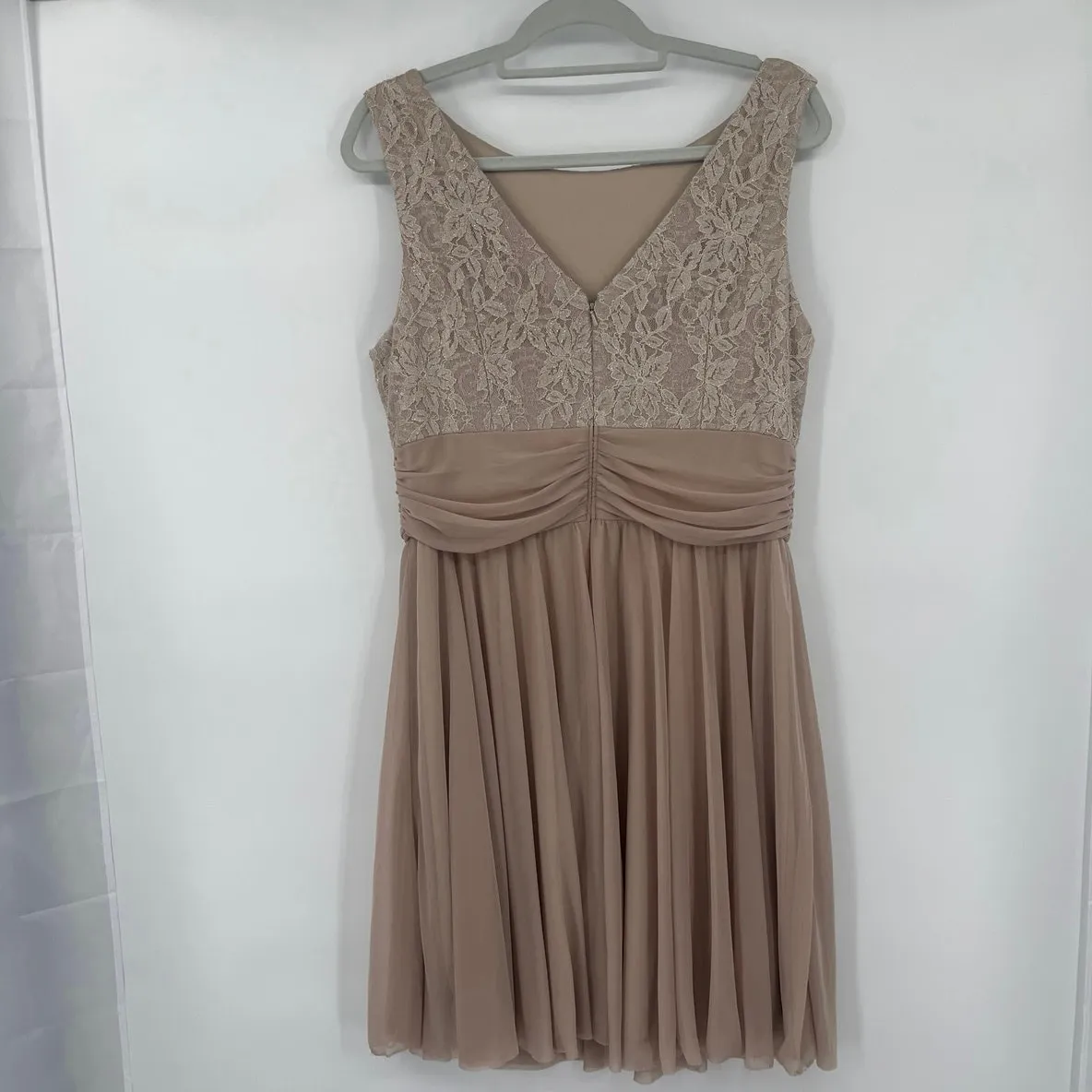 Jessica Howard Lace Chiffon Party Dress Sz 16 Romantic Wedding Formal Glitter - Image 7