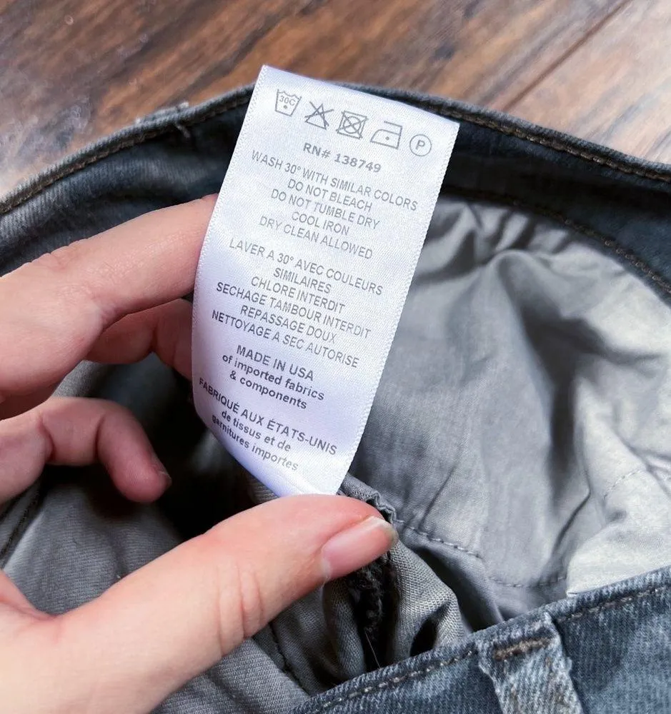 Etienne Marcel • Camo Moto Skinny Jeans red zipper pockets hem olive green Size 27 - Image 7