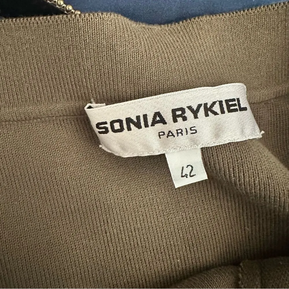 Sonia Rykiel Vintage Green Midi Skirt With Belt L Size 42 - Image 2