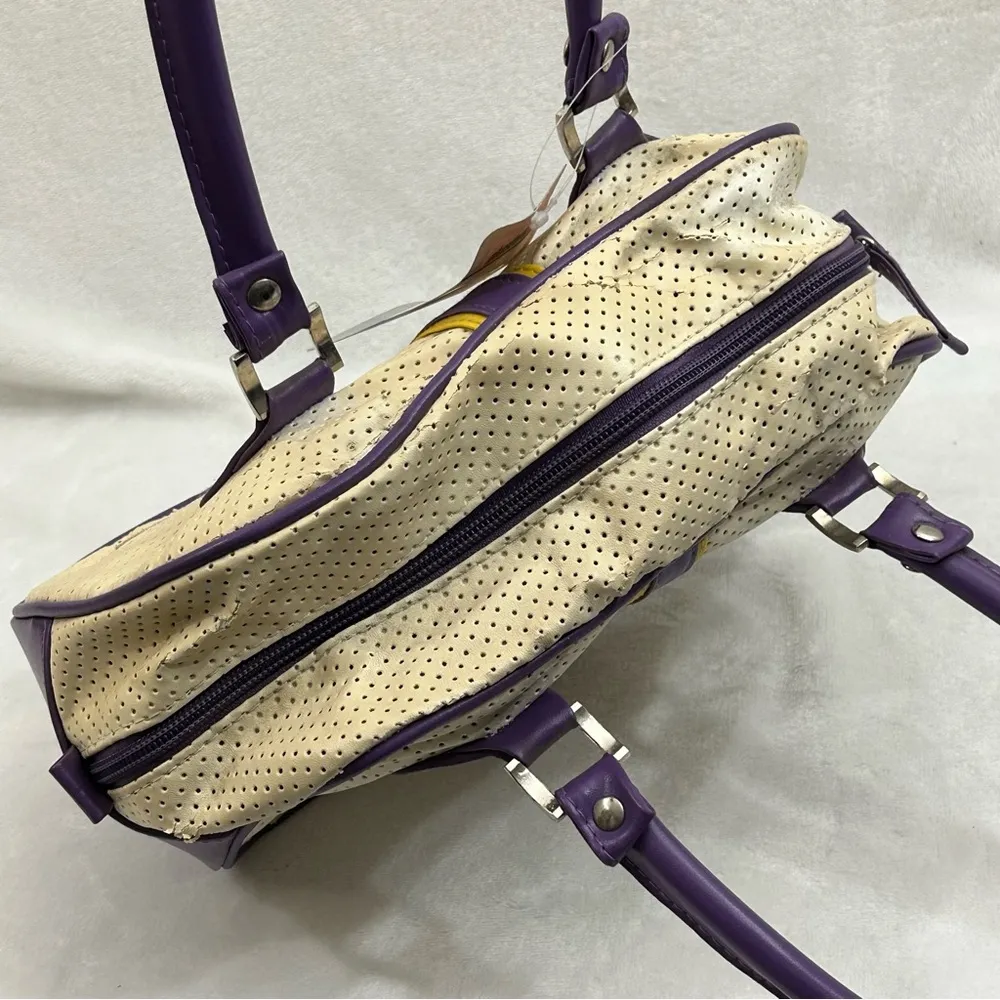 Los Angeles LA Lakers NBA Basketball Perfect Bowler Hand Bag Women’s Purse Read - Image 8