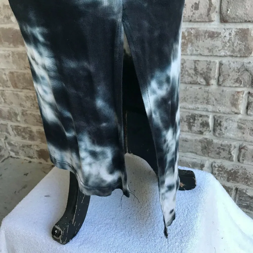 Caution to the Wind Dress Small Black White Tie Dye Hi Low Hemline Boho … - Image 7