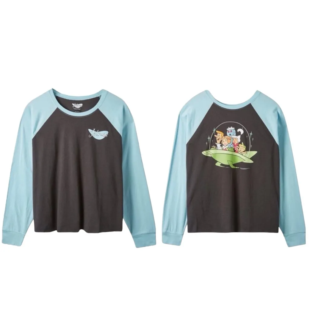 🎄Warner Bros Jetsons Classic Fit Raglan Crop Top - Image 2