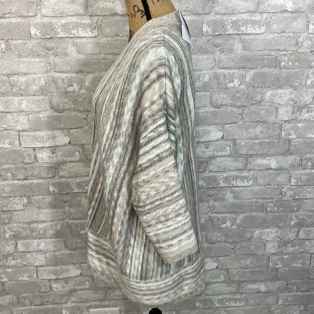 J.Jill Dovegrey Three Button Sweater - Image 3