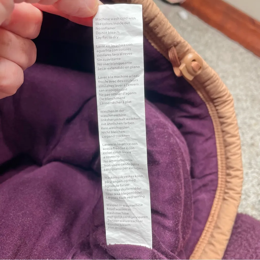 Fabletics Mallory Quarter Zip Fleece Sherpa Pullover Purple Burgundy Medium - Image 7