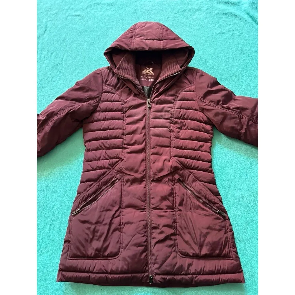 ZeroXposur Women's Black Label Full Zip Accents Puffer Red Jacket Size S - Image 2