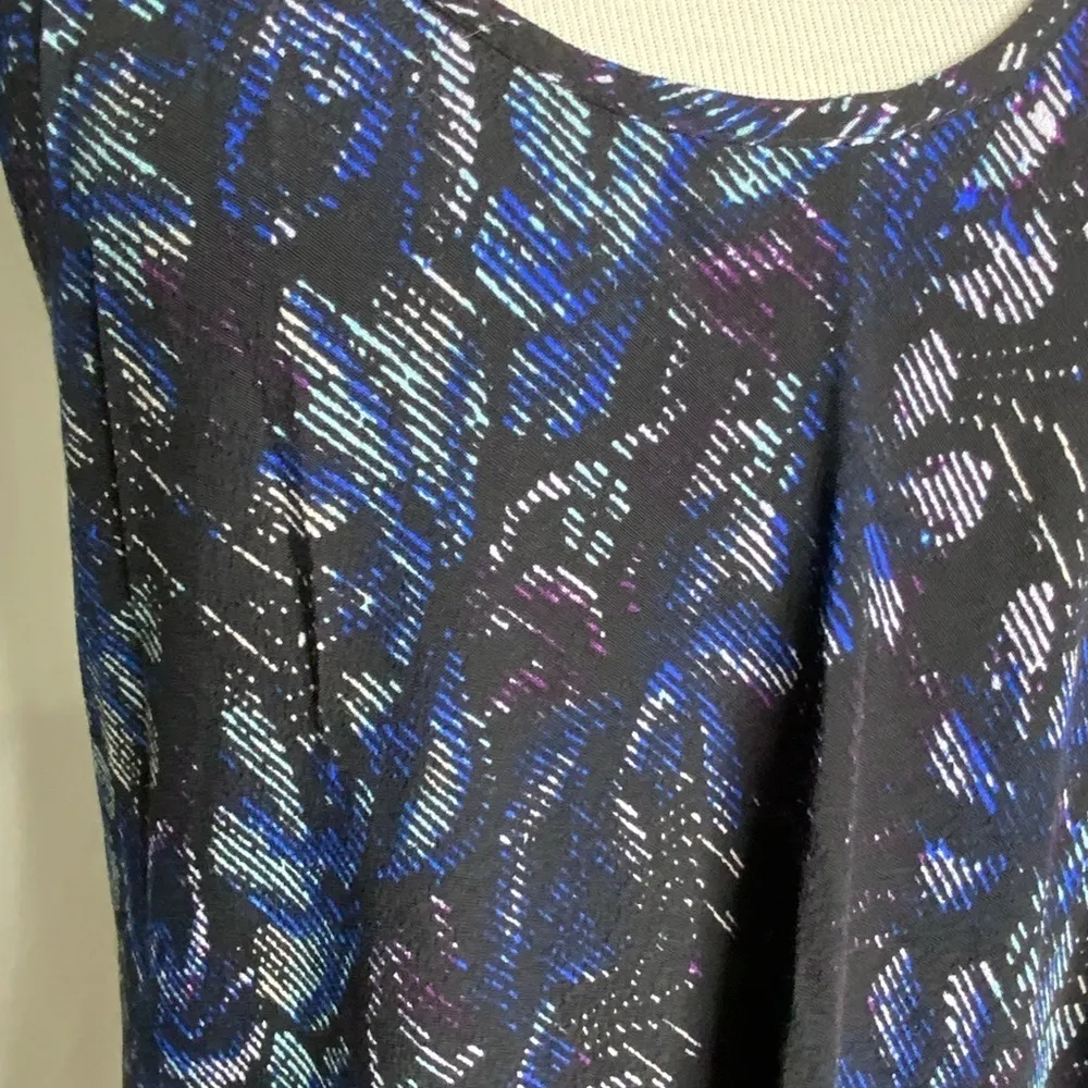 Fifteen Twenty Blue Hi/Lo Spaghetti Strap Razorback Summer Tunic Dress XS - Image 6