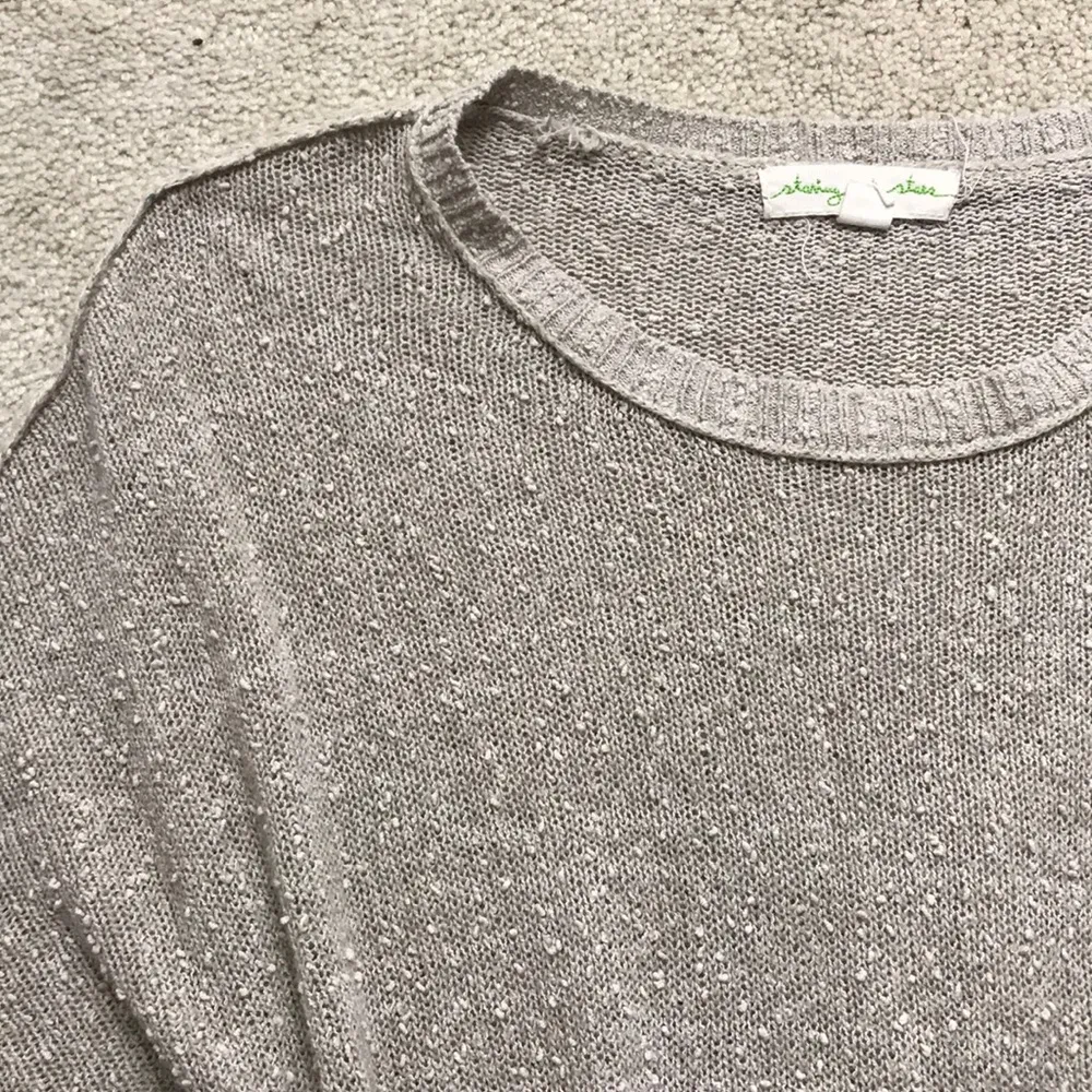 Staring At Stars Taupe Oversized Sweater - Image 3