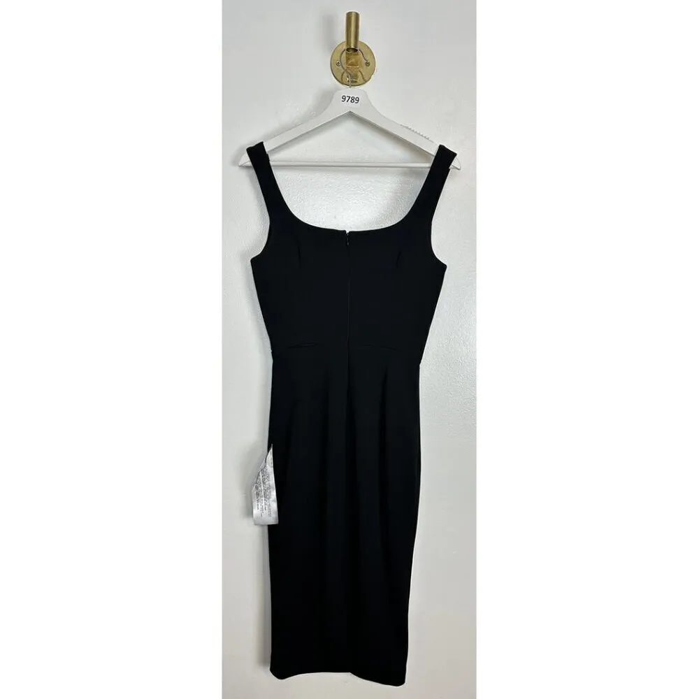 DRESS THE POPULATION Sloane Sleeveless Sheath Dress in Black Size Small - Image 8
