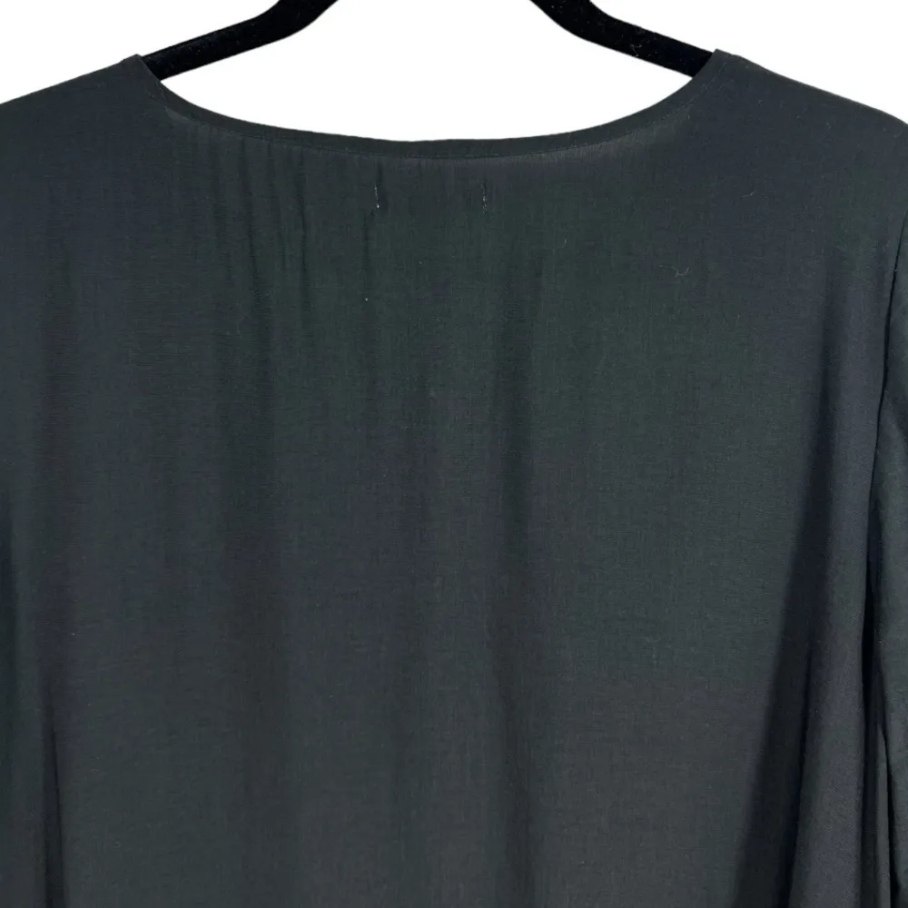 14th & Union NWT  Long Sleeve Black Tunic‎ Blouse Top Size Medium Minimalist - Image 8