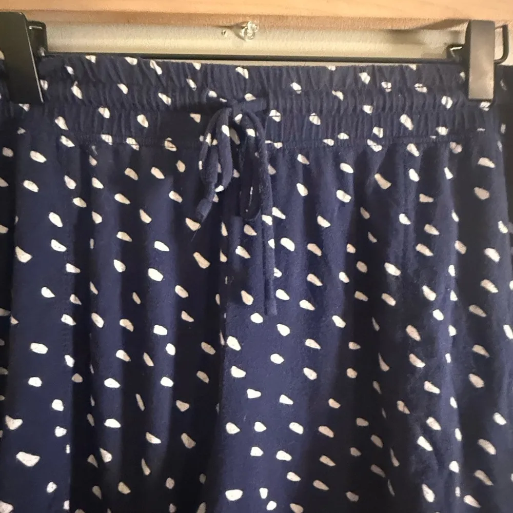 Soma Intimates Navy White Dot Lounge Sleep Shorts Size Large - Image 3