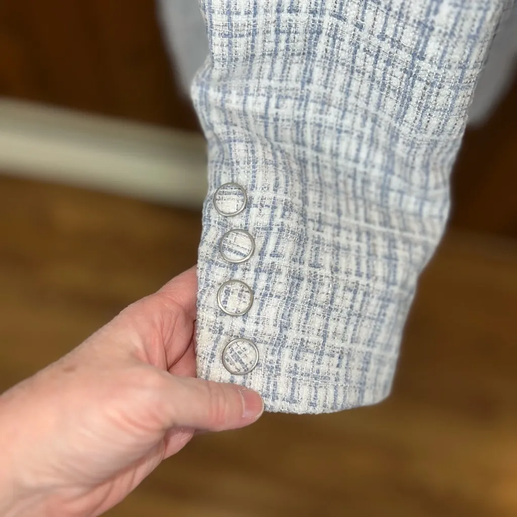 Awesome 7 For All Mankind Plaid Chenille Blazer! - Image 6