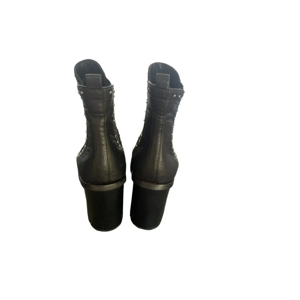 Rebecca Minkoff Eddie Studded Ankle Boots Black Size 8M - Image 6