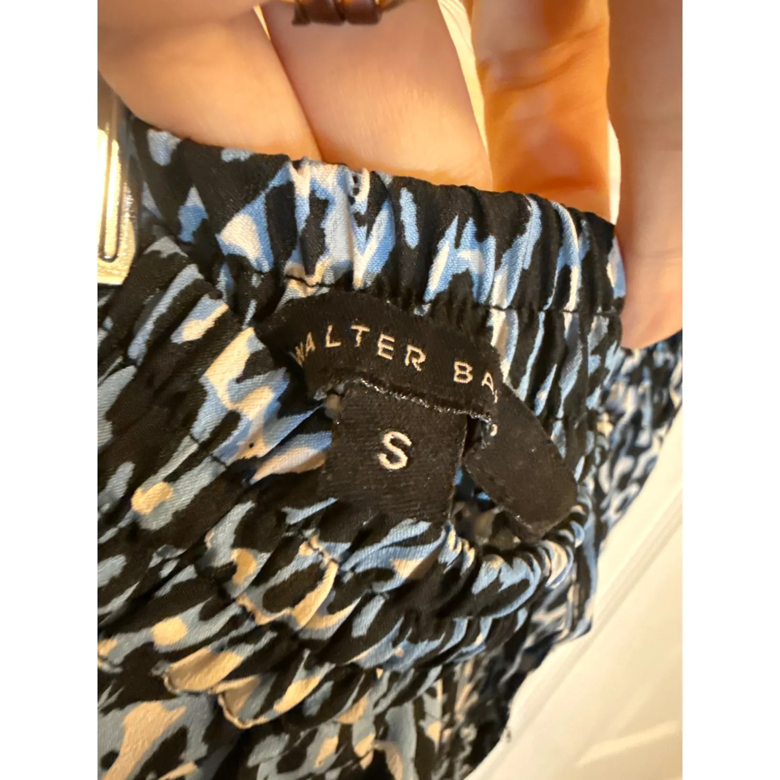 Walter Baker Animal Print Drawstring Jogger‎ Pants Lightweight Size S - Image 3