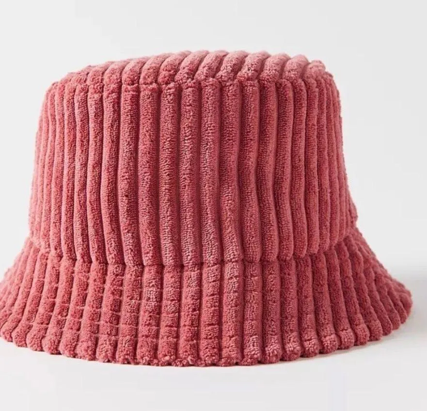Pink Corduroy Hat - Image 2