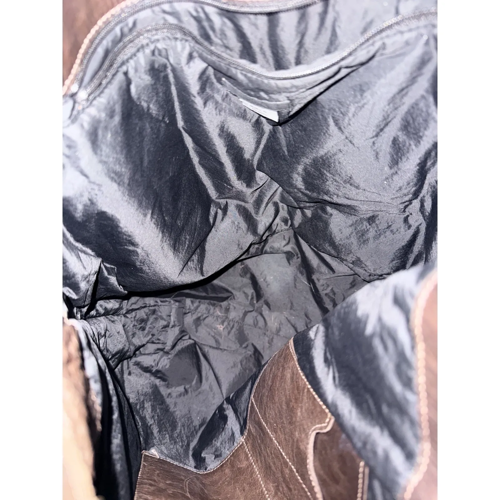 Bretelle Shopping Bag Brown Hobo Boho Shoulder Bag M0851 J - Image 4