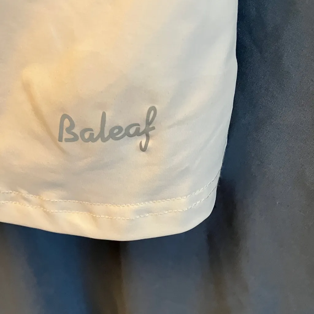 Baleaf: Cream Activewear Skirt with built-in shorts- tennis skirt- S - Image 7