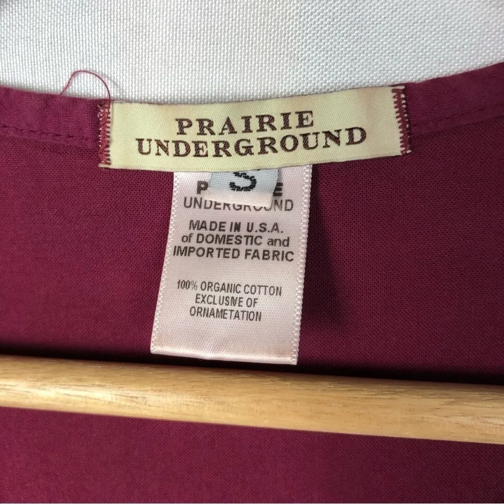 Prairie Underground Red Button Down Knee Length Dress S - Image 4