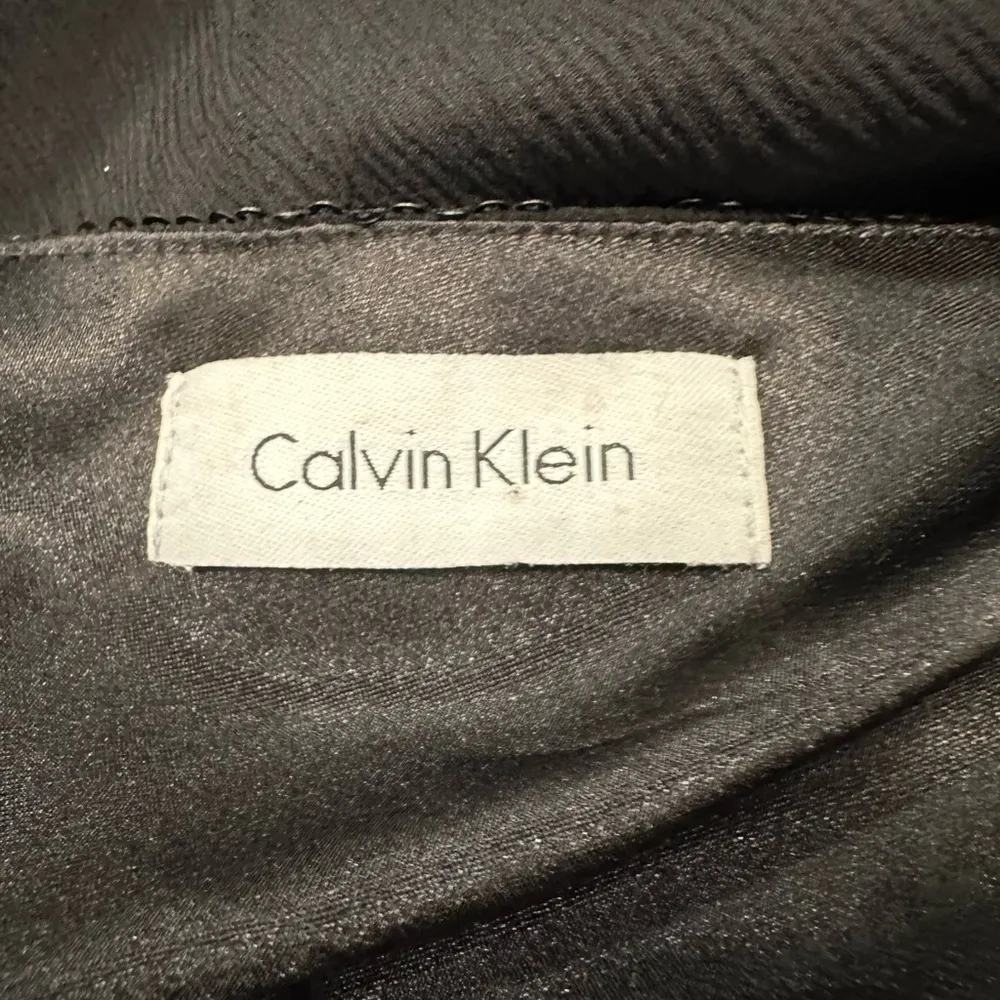 EUC CALVIN KLEIN BLACK ONE SHOULDER SPAGHETTI STRAPS WITH UPPER SEQUENCE TRIME - Image 6