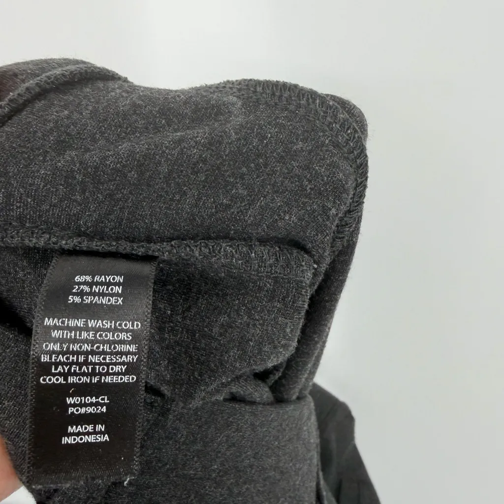 Betabrand women’s bootcut classic yoga pull on dress pants charcoal gray size LT - Image 3