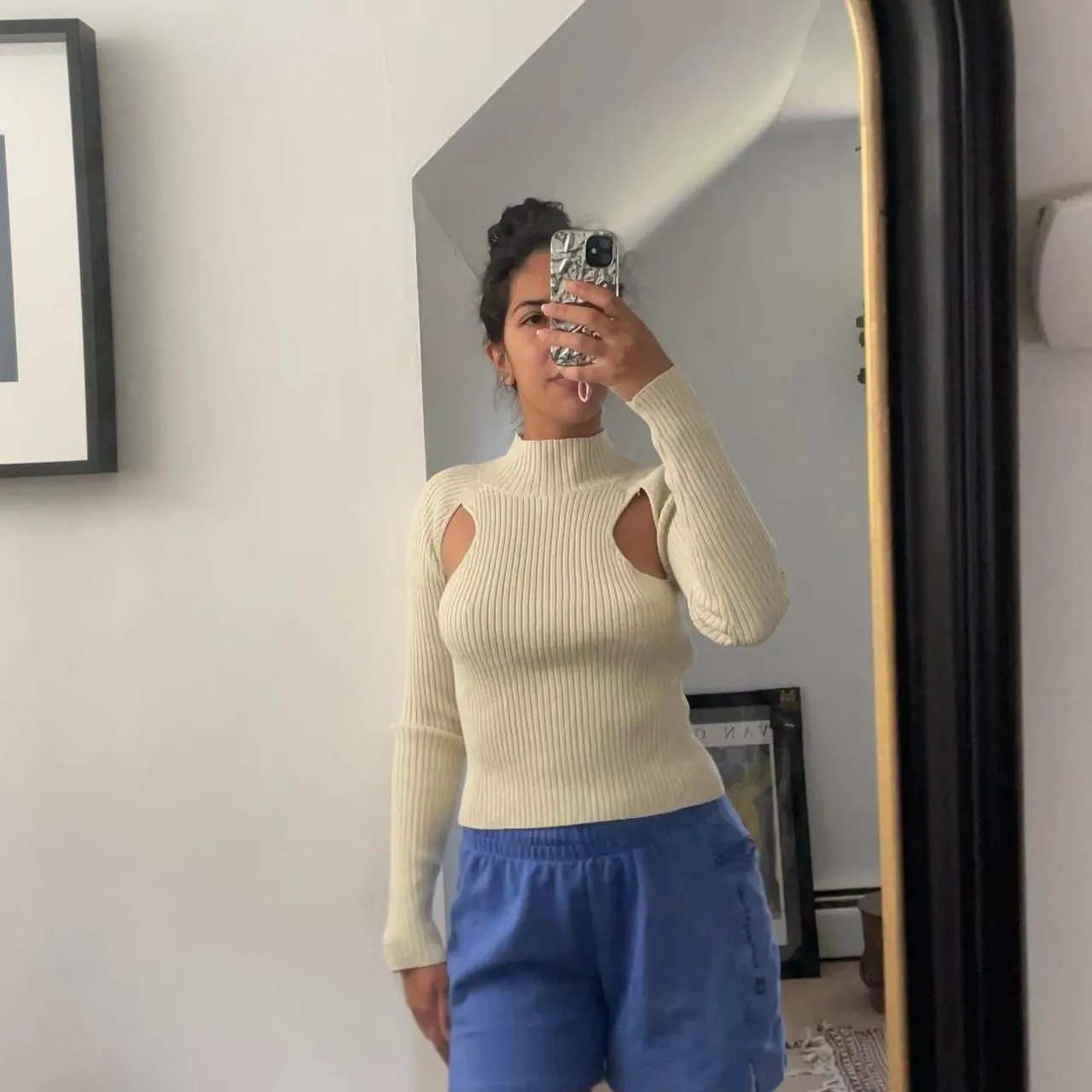 Open Edit Open-edit Women's Cream and White Jumper - Image 2