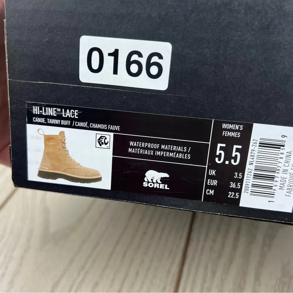 Sorel Women's Hi-Line Lace Boot US5.5 Canoe / Tawny Buff $185 - Image 8