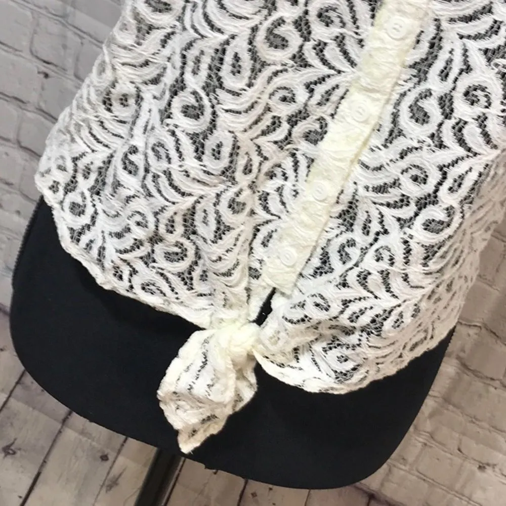 Aeropostale Cute  Lace Tank W/Tie Front NWT… - Image 4